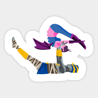 Halloween Acroyoga Sticker